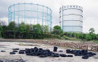 Edinburgh Waterfront  -  Gasometers and Tyres  -  4 May 2004
