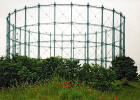 Edinburgh Waterfront  - Gasometers and Poppies  -  30 June 2004