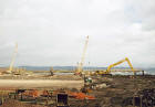 Granton Western Harbour  -  Looking north-west towards Granton Western Breakwater  from near Oxcraig Street  -   30 June 2004