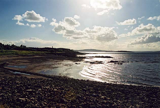 Edinburgh Waterfront  -  The Firth of Forth view from the shore beside West Shore Road