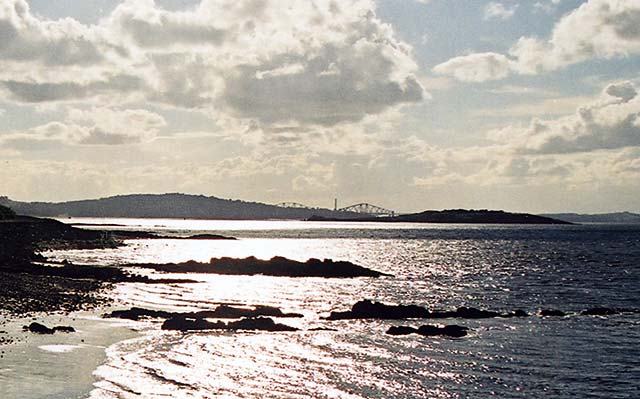 Edinburgh Waterfront  -  The Firth of Forth view from the shore beside West Shore Road