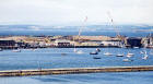 Edinburgh Waterfront  -  Loooking down over Granton Eastern Harbour towards Western Harbour where landscaping and reclamation work is underway