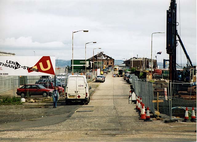 Edinburgh Waterfront  -  Looking up Middle Pier from Granton Square