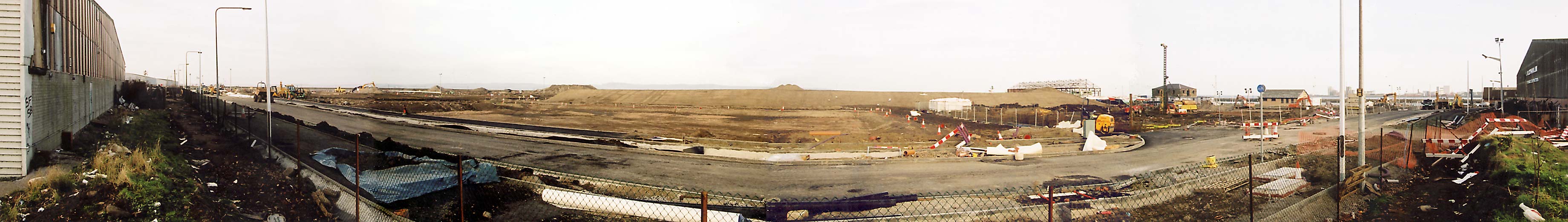 Panoramic View of Granton Western Harbour  -  December 2003