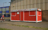 Edinburgh Waterfront  -  Derek'sPlace, selling hot and cold food, close to the entrance to Middle Pier, Granton Harbour  -  June 2006