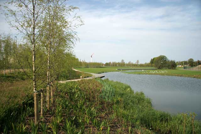 Forth Quarter Park  -  a new park under construction at Edinburgh Waterfront  -  2006