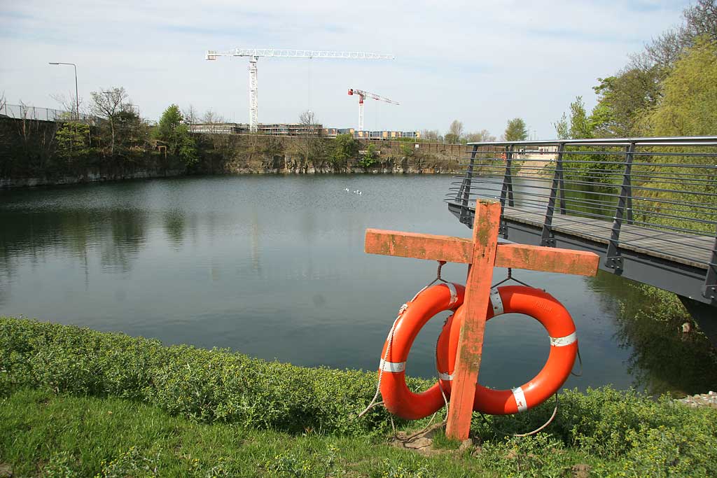 Forth Quarter Park  -  a new park under construction at Edinburgh Waterfront  -  2006