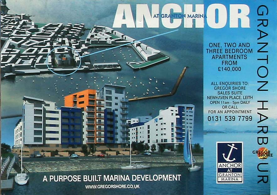 Granton Waterfront  -  Building commences at Middle Pier  -  'Anchorage' apartments  -  July 2006
