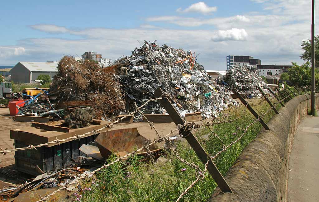 Edinburgh Waterfront  -  William Waugh scrap yard  -  July 2006