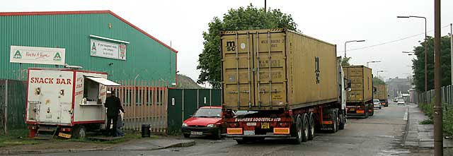 The Snack Bar, at its new position in West Harbour Road  -  30 June 2004