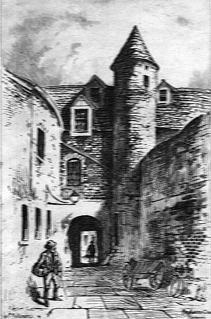 Sketch by Reginald P Phillimore - Playhouse Close