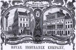 Detail from an advert in the Edinburgh & Leith Post Office Directory  -  1864  -  Royal Insurance Company, 13 George Street