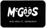 Edinburgh clubs and discos  -  Advert for McGoos  -  1960s