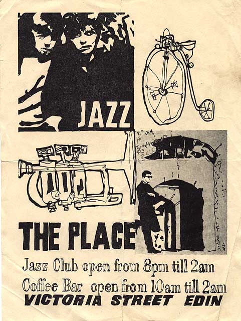 Edinburgh clubs and discos  -  Advert for The Place  -  Early Flyer