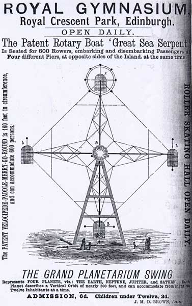 Advert in the Edinburgh & Leith Post Office Directory  -  1877  -  Royal Patent Gymnasium, Royal Crescent Park