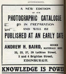 A H Bird Advert  -  April 1912