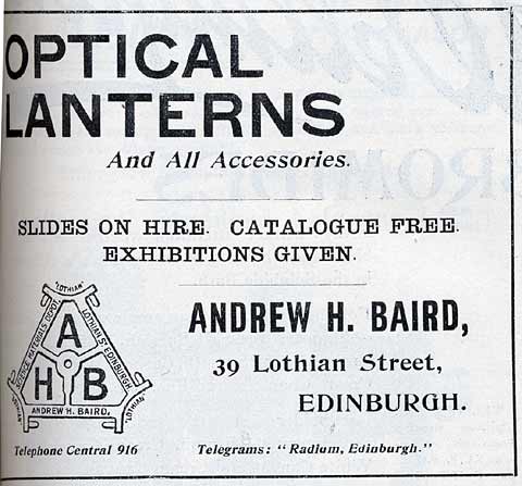 A H Baird Advert  -  December 1913