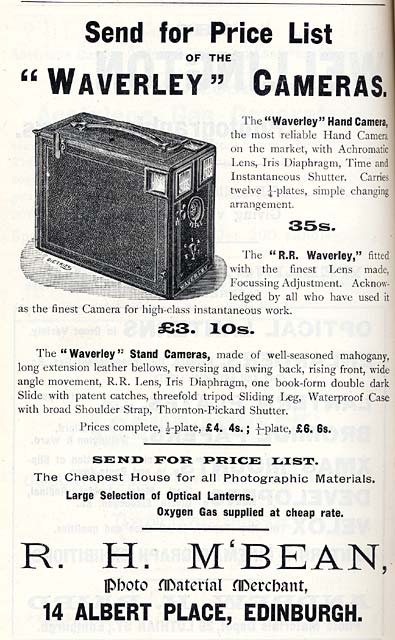 R H McBean Advert  -  March 1899