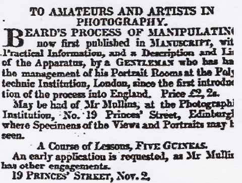 Advert for Mr Mullins - 19 Princes Street, Edinburgh - 1943