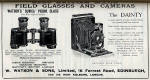W Watson & Sons Advert  -  June 1915