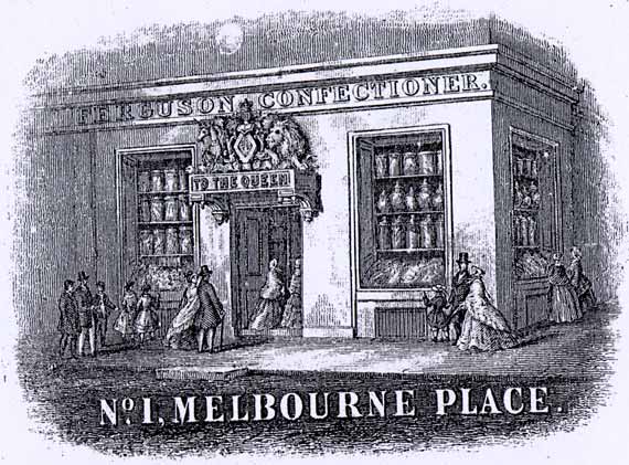 Detail from an advert from Edinburgh & Leith Post Office Directory  -  1866  -  Adverts Ferguson, 1 Melbourne Place