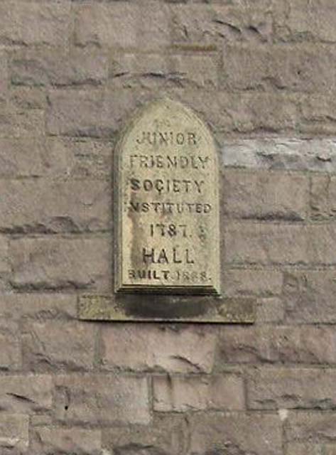 Plaque on the wall of the PIN Hall, Gilmerton