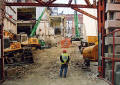 GPO  -  Demolition work, removing the inner floors of the building  -  April 2003