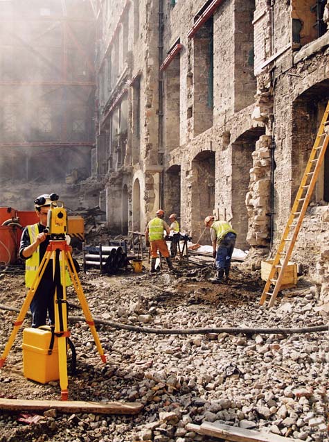 GPO  -  Building work  -  Removal of interior walls prior to reconstruction  -   April 2003