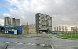 Gracemoun tHigh Rise  Flats, SE Edinburgh  -  October 24, 2009 - One day before Demolition