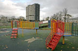 Gracemount High Rise  Flats, SE Edinburgh  -  October 24, 2009 - One day before Demolition