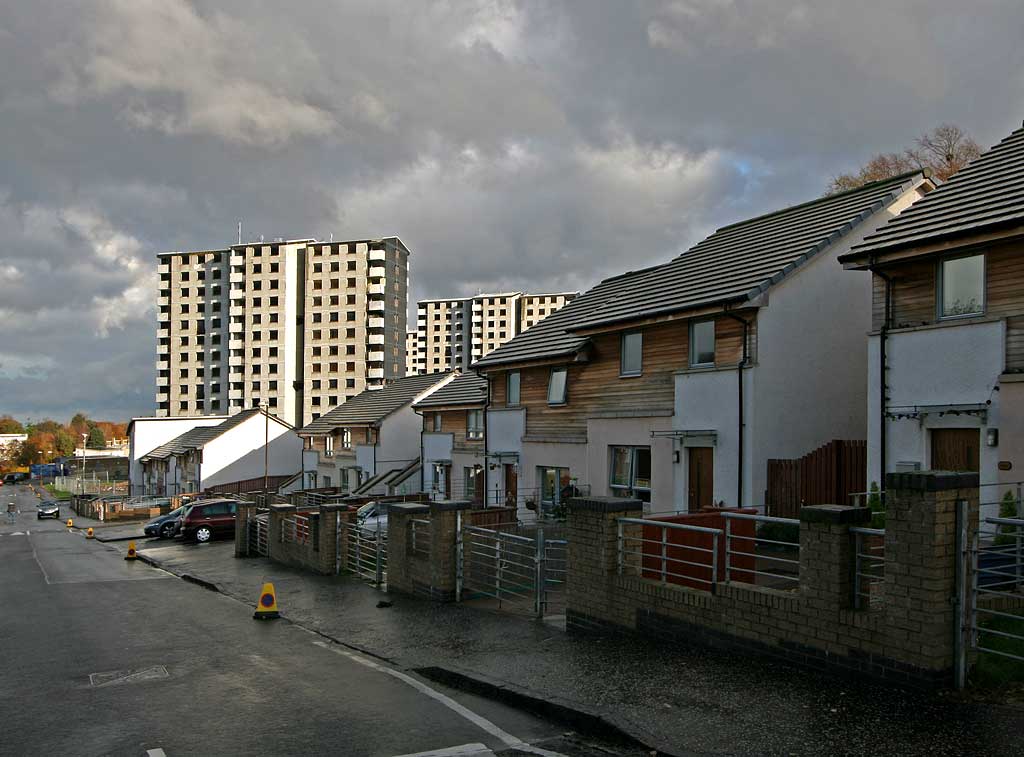 Gracemount High Rise  Flats, SE Edinburgh  -  October 24, 2009 - One day before Demolition
