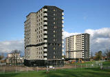 Gracemount High Rise  Flats, SE Edinburgh  -  October 24, 2009 - One day before Demolition