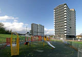 Gracemount High Rise  Flats, SE Edinburgh  -  October 24, 2009 - One day before Demolition