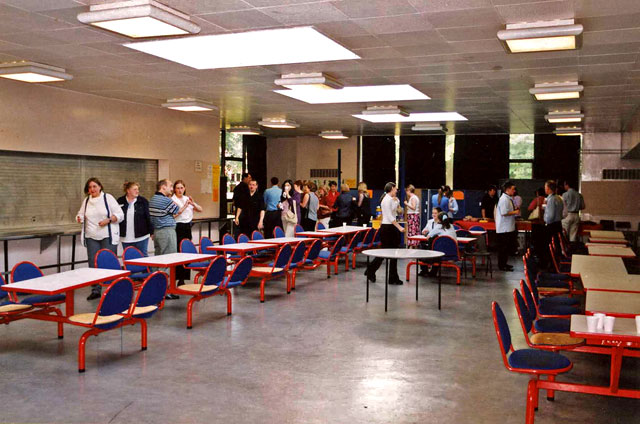 Gracemount High School Open Evening for Former Pupils - held in July 2003, before the school closed for demolition  -  The Dining Hall