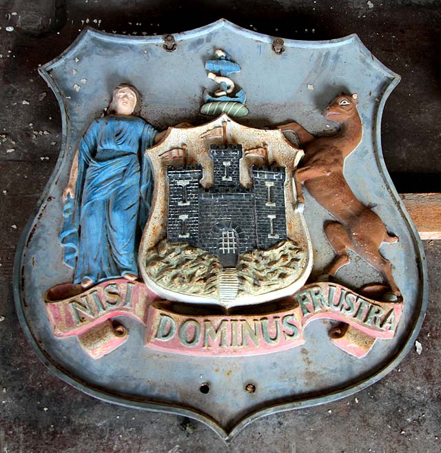 Granton Gas Works Station Large cast iron Coats of Arms Edinburgh