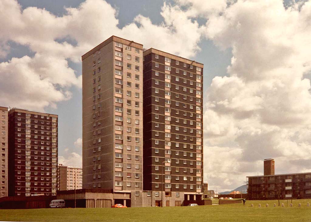 Hermiston Court, Sighthill North  -  Photogarph taken 1987