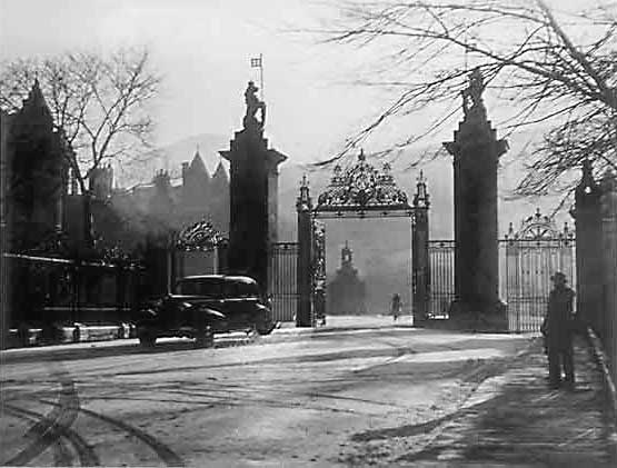 Photograph by Norward Inglis - Holyrood Palace Gates, at the foot of the Royal Mile