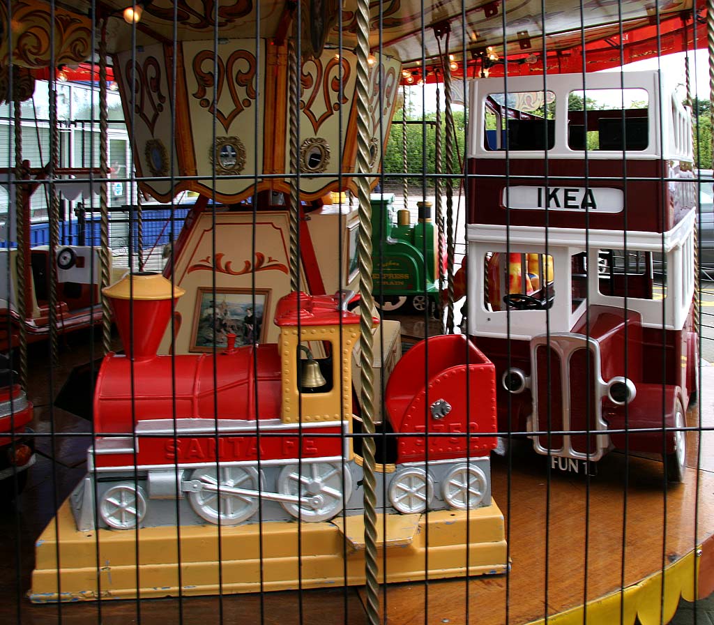 IKEA Store, Straiton, Edinburgh  -  Children's Roundabout at the edge of the Car Park