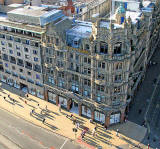 Looking down on Jenners from the Scott Monument  -  Late afternoon shadows in September 2007