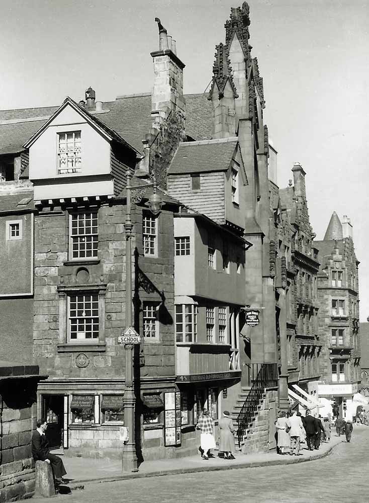 Photograph by Norward Inglis  -  John Knox House in the Royal Mile