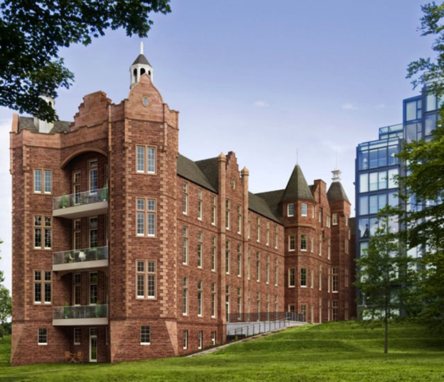 Buildings  -  Jubilee Hall - formerly part of the old Royal Infirmary of Edinburgh at Lauriston Place 