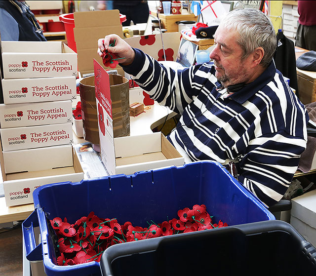 The Lady Haig Poppy Factory, Warriston, Edinburgh - Photo taken January 2015