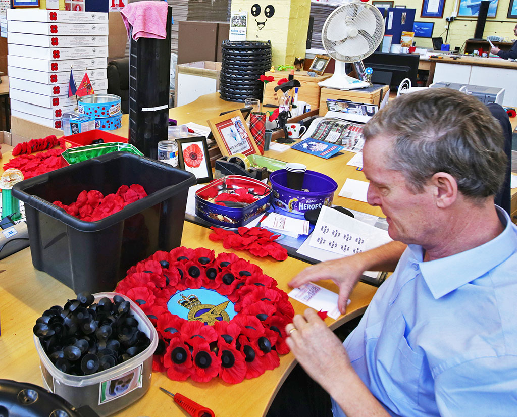 The Lady Haig Poppy Factory, Warriston, Edinburgh - Photo taken January 2015