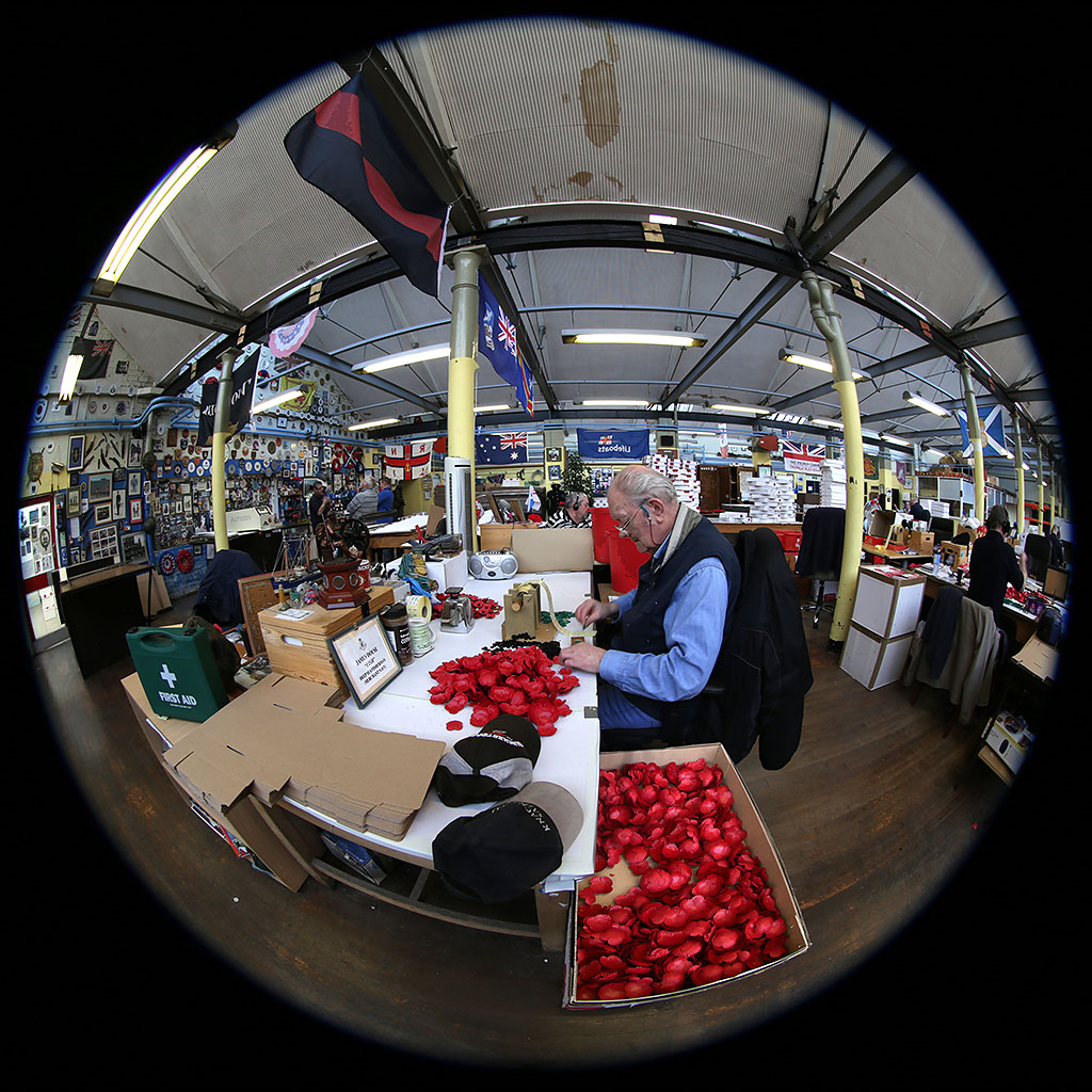 The Lady Haig Poppy Factory, Warriston, Edinburgh - Photo taken January 2015