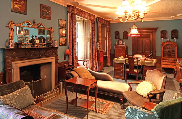 Lauriston Castle - Desk in The Oak Room- October 2011