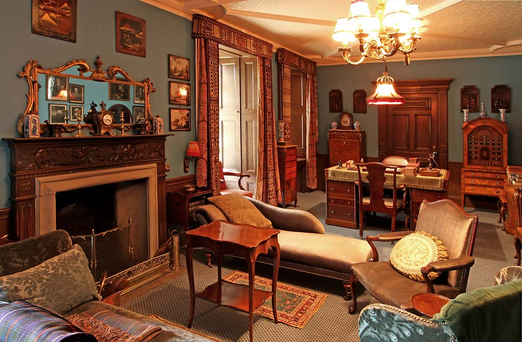 Lauriston Castle - Desk in The Oak Room- October 2011