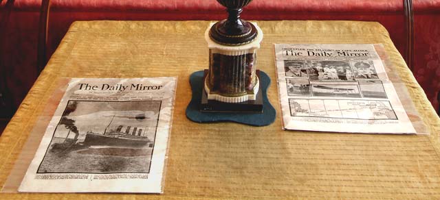 Lauriston Castle - Sitting Room, Newspapers on the Table - October 2011