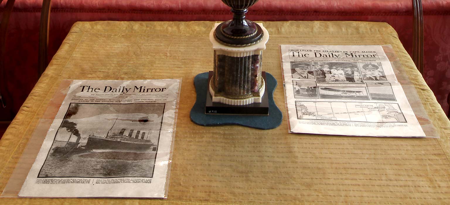 Lauriston Castle - Sitting Room, Newspapers on the Table - October 2011