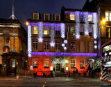 George Street  -  Christmas Decorations at Le Monde, December 2011