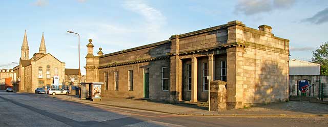 View to the SE across Commercial Street, to the former Leith Citadel Station